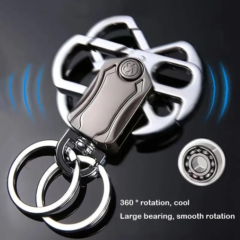 Multifunctional Fingertip Keychain, Metallic Keychain With Knife And Bottle Opener