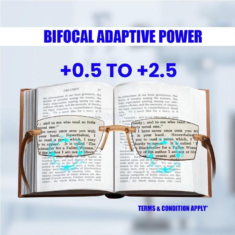 Bifocal Adaptive Power Reading Glasses - Buy 1 Get 2 FREE�