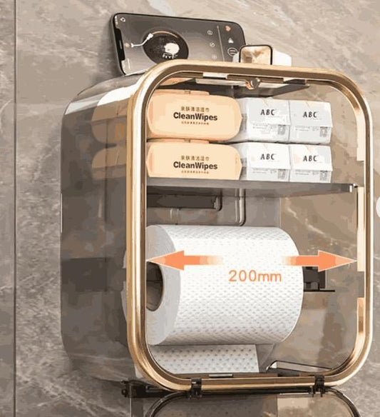 Multi-function Paper Roll Paper Box Wall Mounted no Drilling Wall